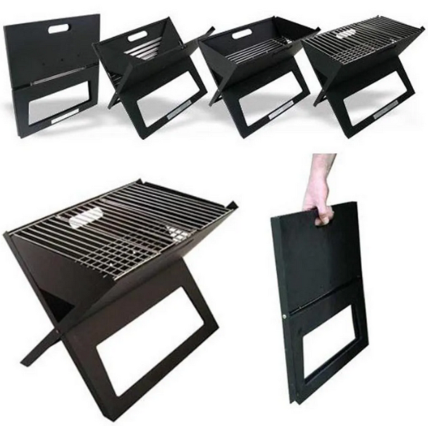 Barbecue portable & pliable